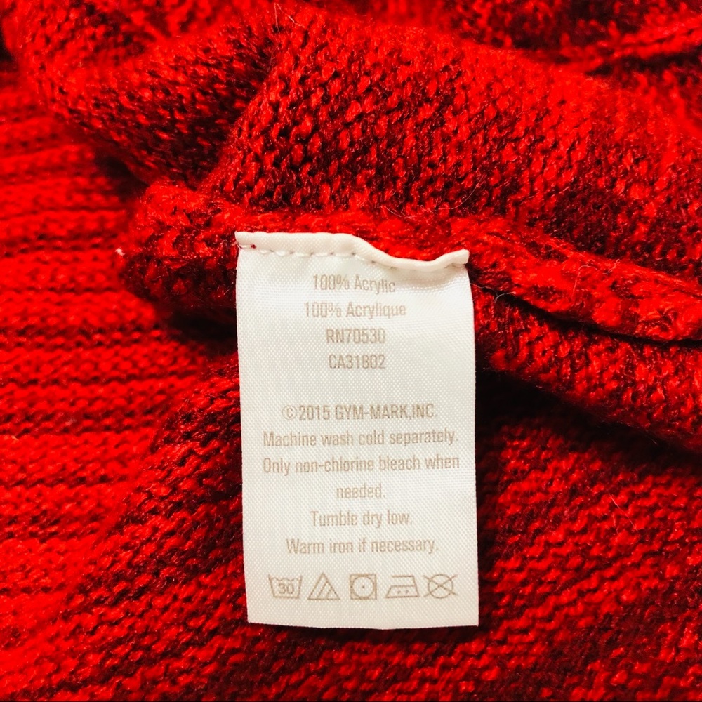 Crazy 8 Red Knit Sweater Dress - Girls 7-8 - Picture 3 of 4